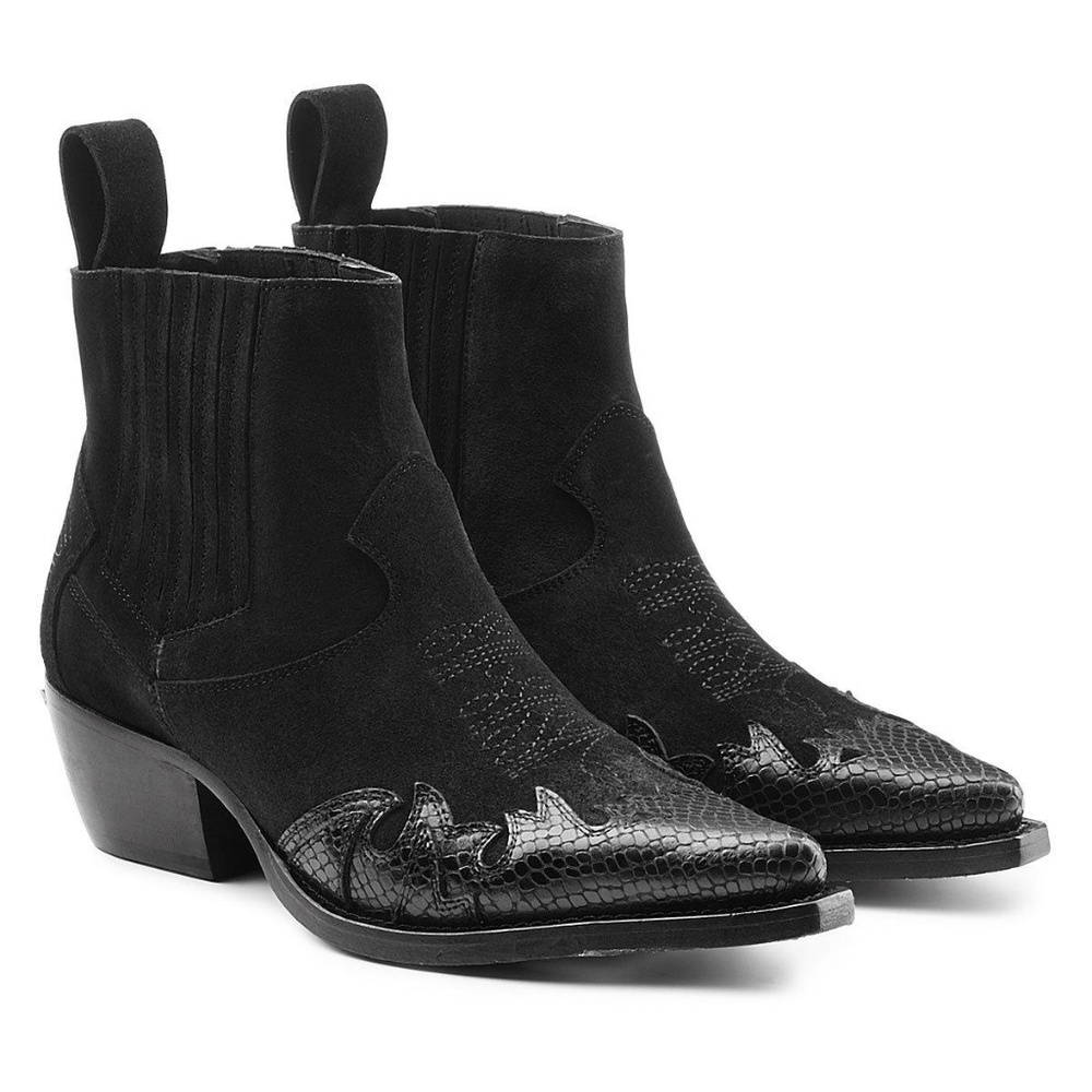 Zadig & Voltaire Black Suede Ankle Boots